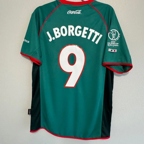 Mexico 2002 Borgetti World Cup home jersey
